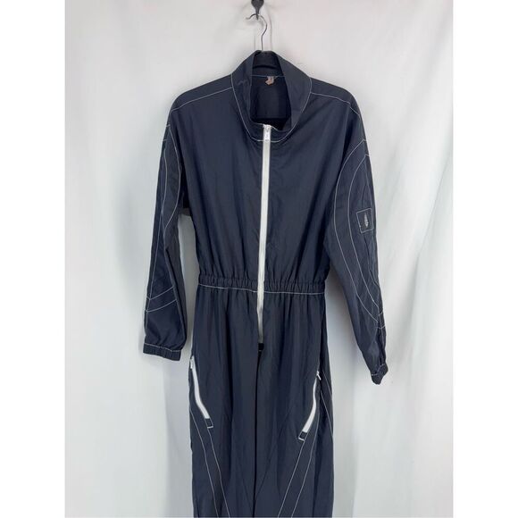 RARE NWOT Free People Movement Womens Black Combo Racer One Piece Jumpsuit Small - Picture 10 of 13